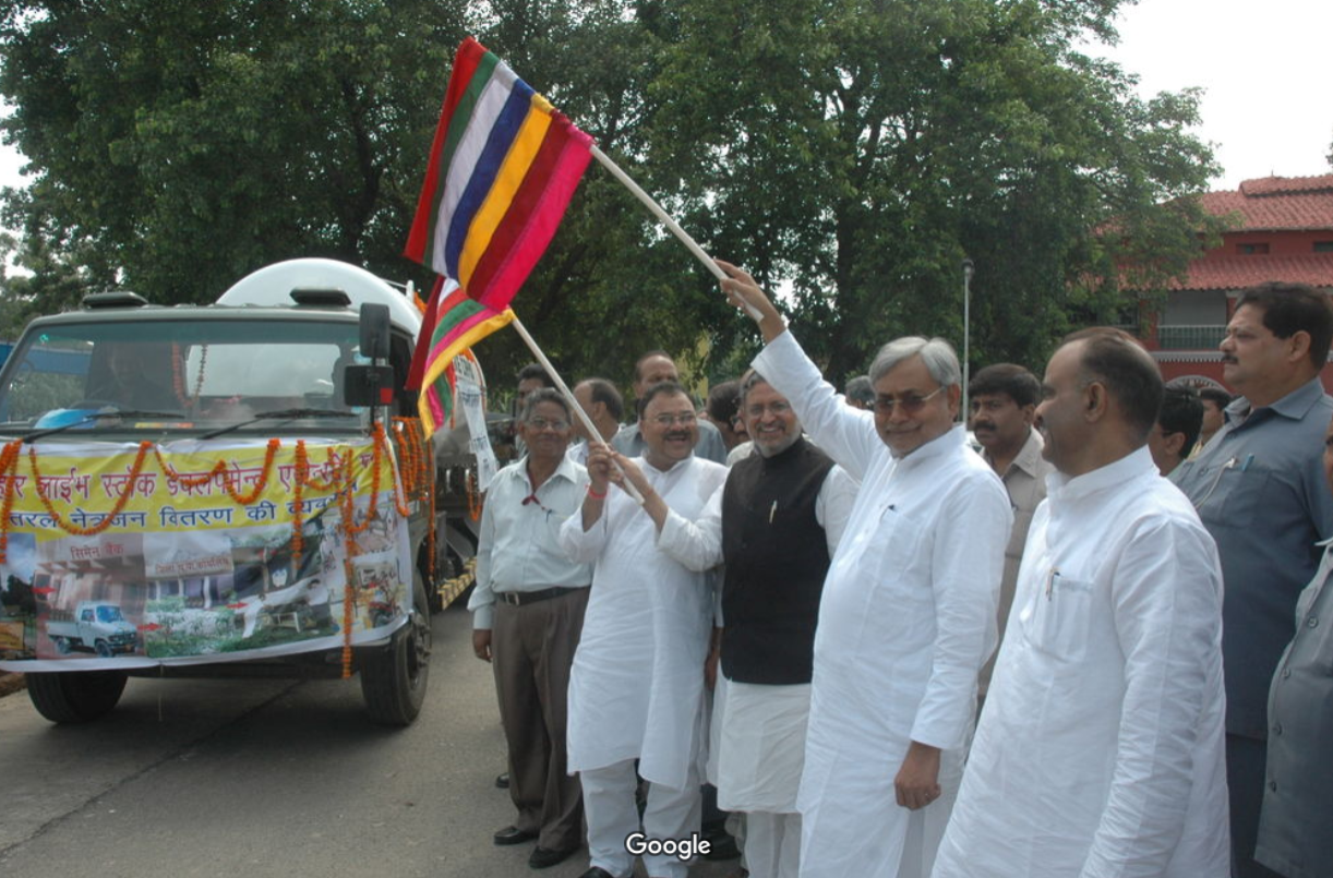 Flag-off ceremony for S. K. Enterprises liquid nitrogen distribution vehicle